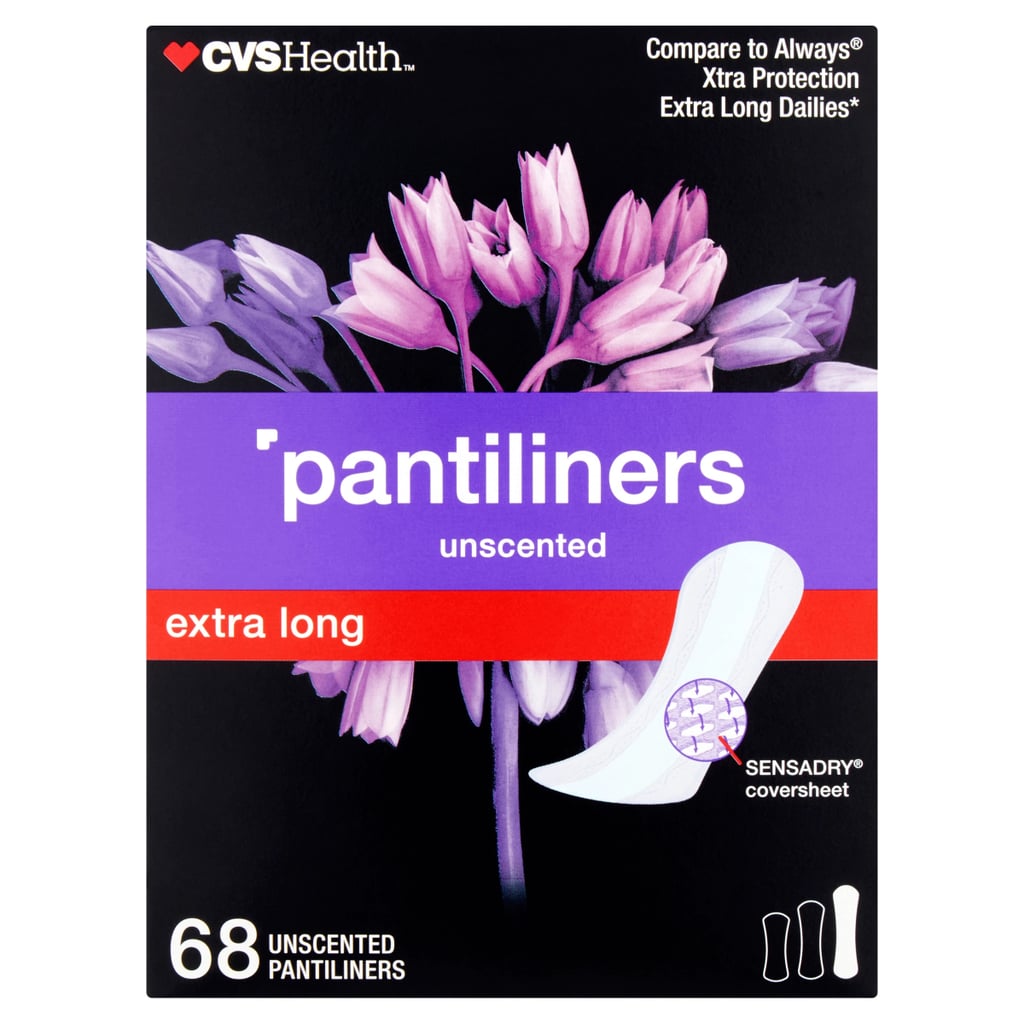 CVS健康超长Pantiliners,无味,超级