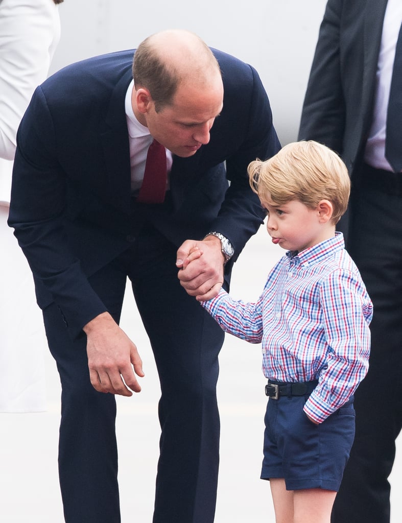 Prince George at Warsaw Airport in July 2017
