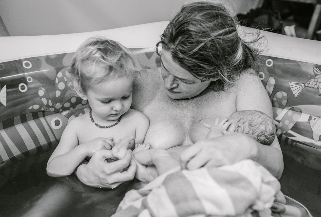 The mom who breastfed during delivery
