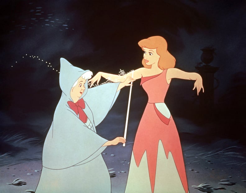 CINDERELLA, Fairy Godmother, Cinderella, 1950, Walt Disney Pictures/courtesy Everett Collection