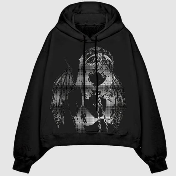 Princess Blurry Rhinestone Hoodie