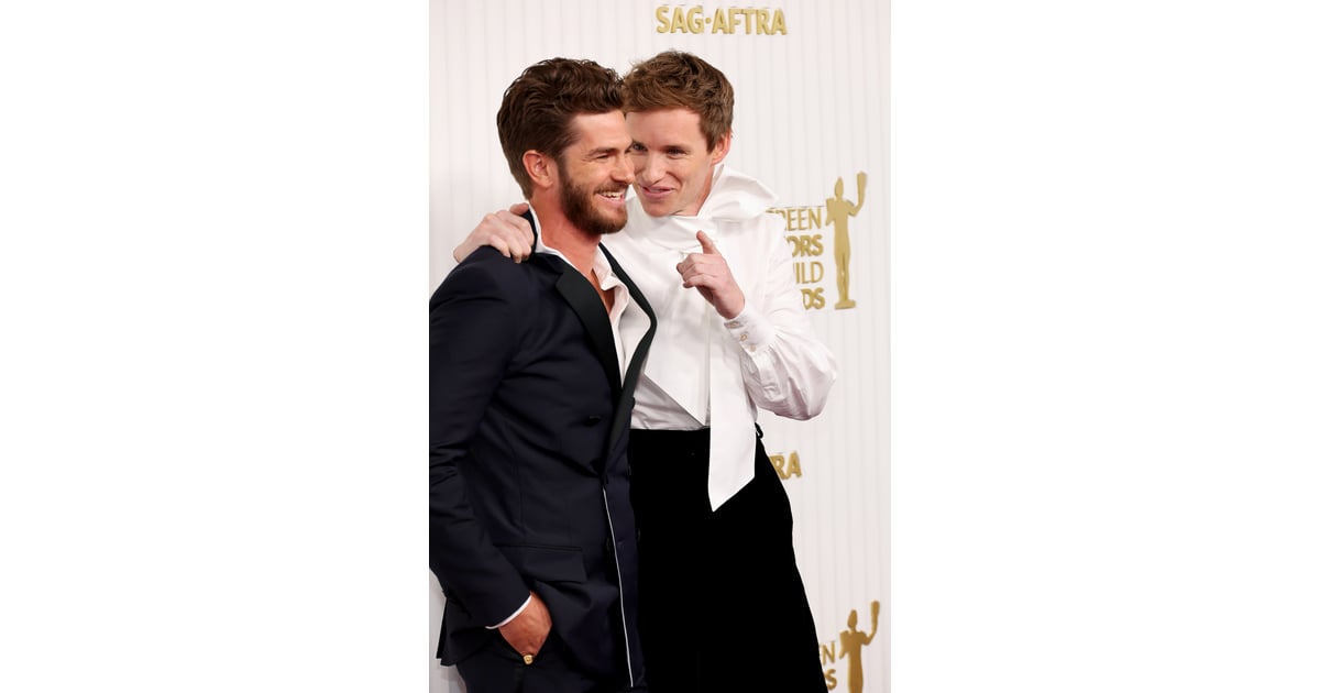 Andrew Garfield And Eddie Redmayne At The 2023 Sag Awards Popsugar Celebrity Uk Photo 3 