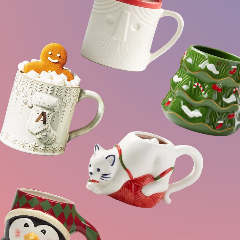 Playful Holiday Mugs: Williams Sonoma Figural Christmas Tree and Snowman  Mug Set, 12 Festive Mugs For the Holiday Season