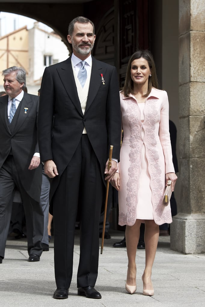 Letizia in Felipe Varela, April 2018