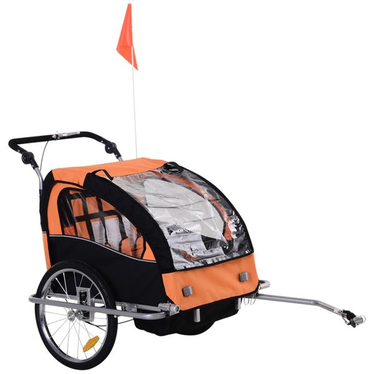 baby car seat in bike trailer
