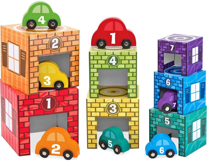 Melissa & Doug Nesting and Sorting Garages and Cars