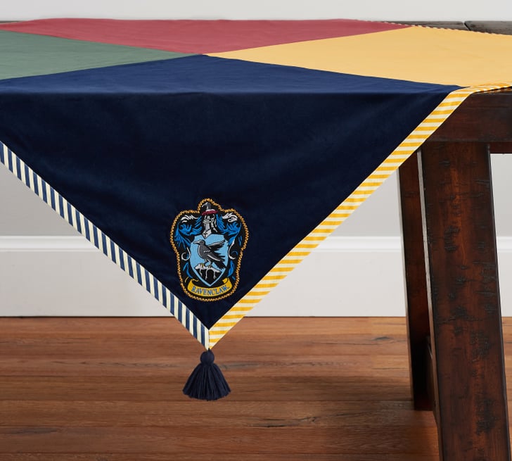 Here's the Ravenclaw corner of the table throw! Harry Potter Pottery
