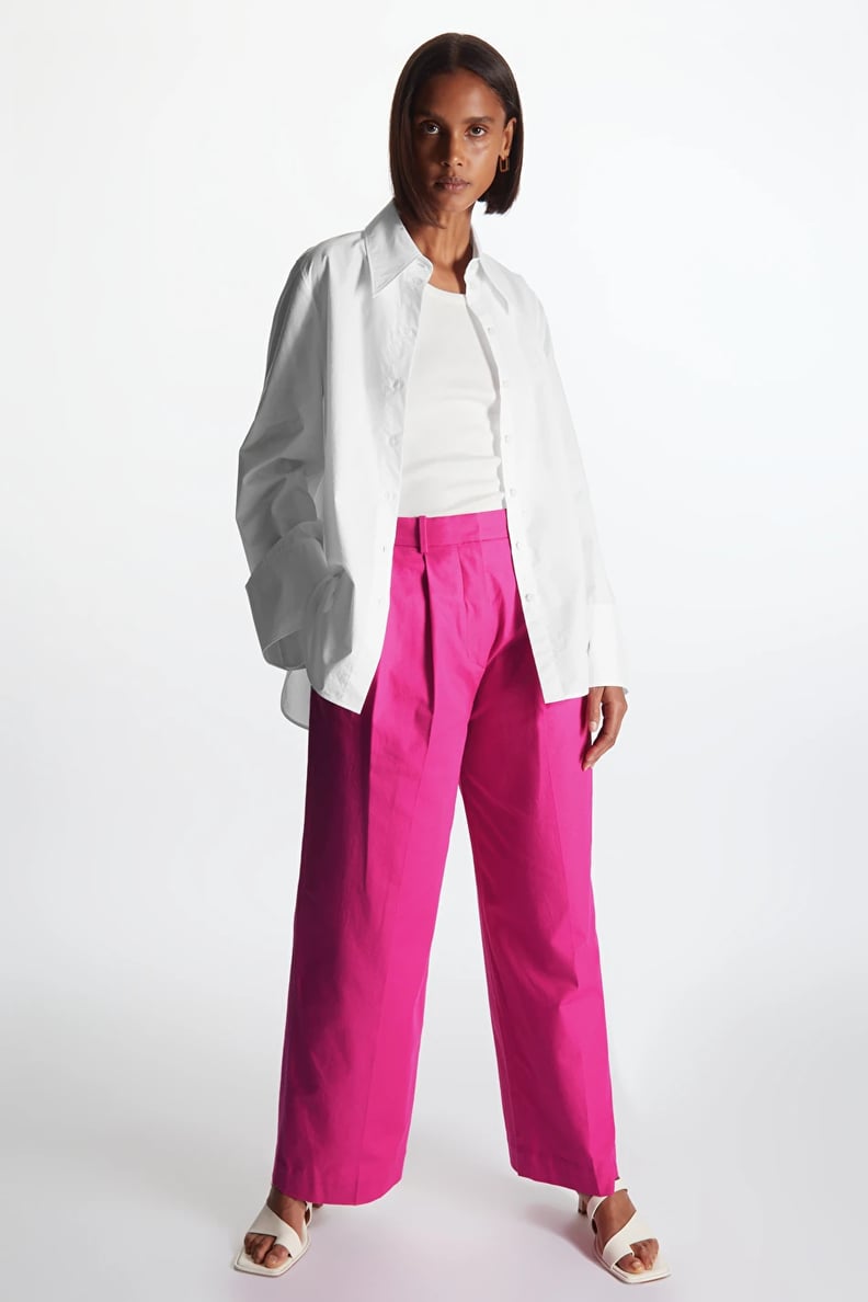 Pink Pants: Cos Wide-Leg Tailored Trousers