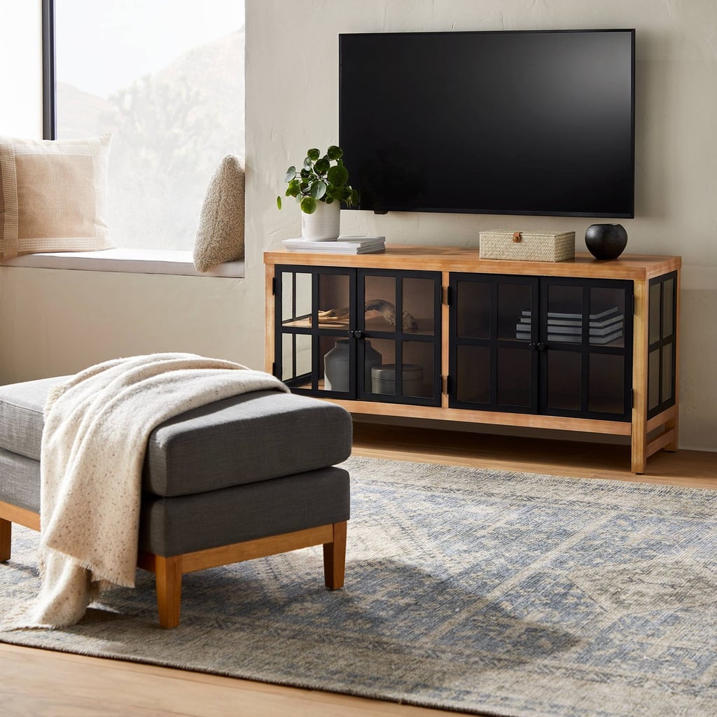 A New Console: Threshold designed with Studio McGee Bountiful Wood and Glass TV Stand