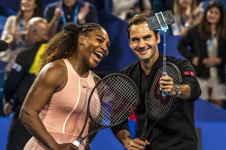 Photos From Serena and Roger's Mixed Doubles Match