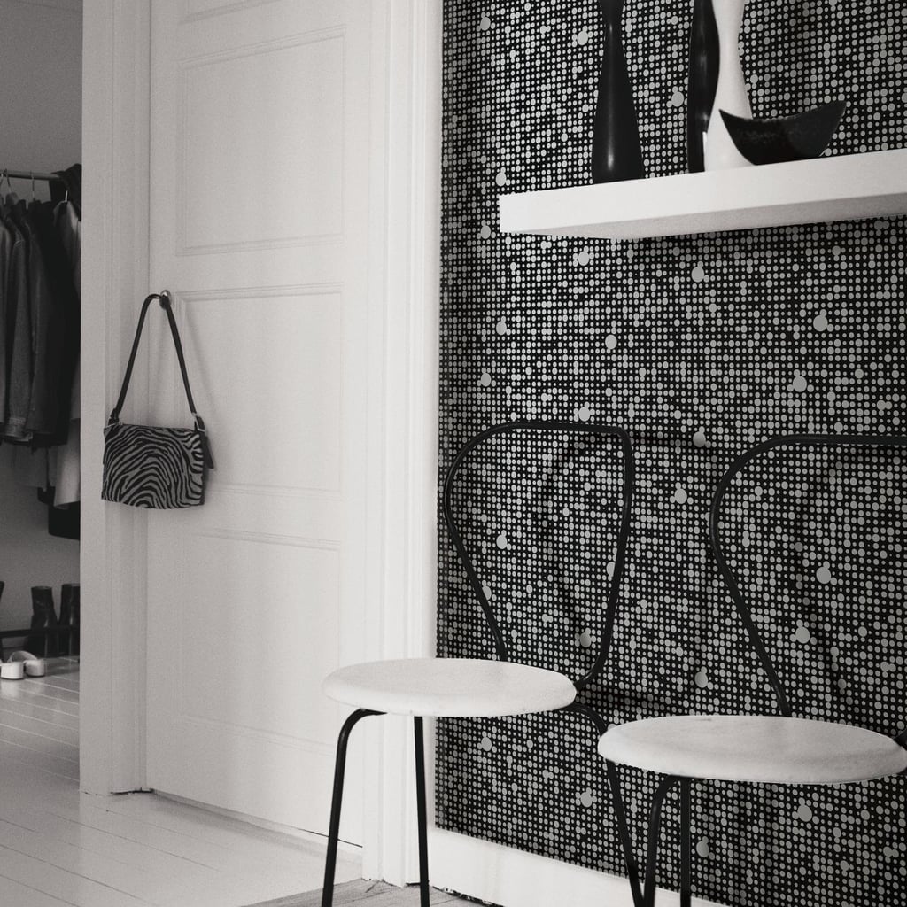 RoomMates Black Polka Dot Peel and Stick Wallpaper