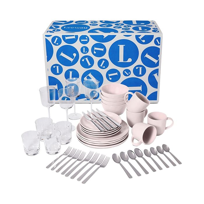 A Whole New Set: Leeway The Full Way 44-Piece Dinner Service Set