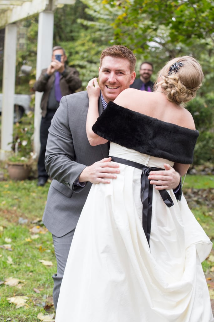This Backyard Wedding Had Charming Rustic Halloween Decor