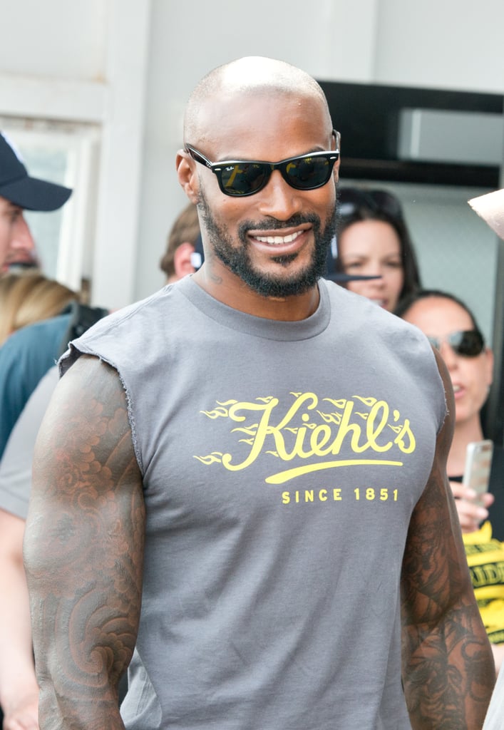Tyson Beckford's sleeves, it would seem, totally peaced out.