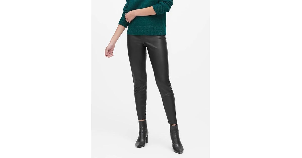 Devon Legging-Fit Vegan Leather Pants 
