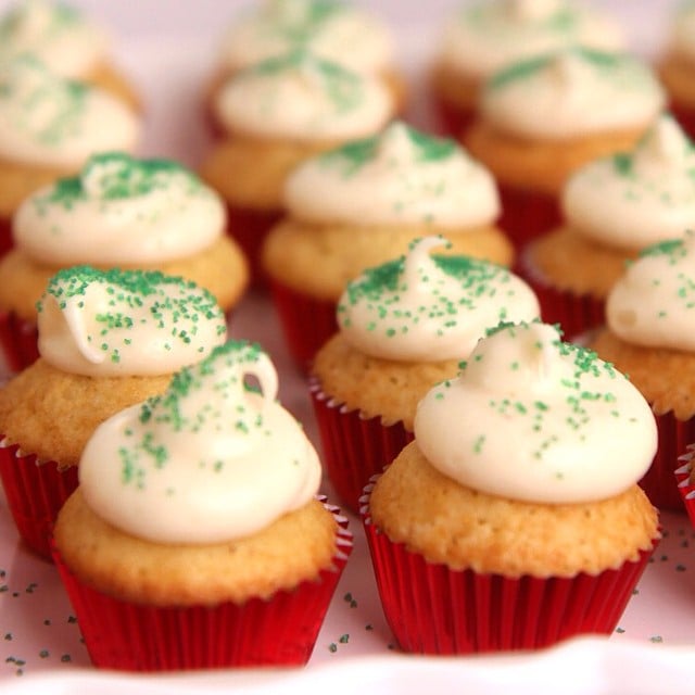 Mini Eggnog Cupcakes