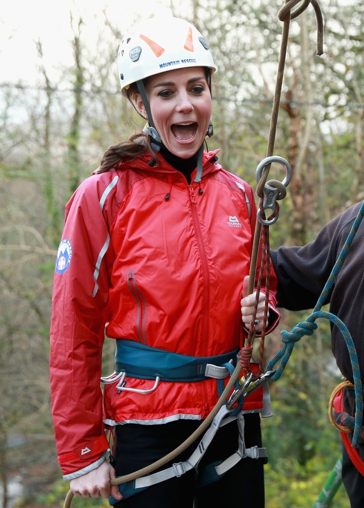 Kate Middleton and Prince William Rock Climbing in UK 2015