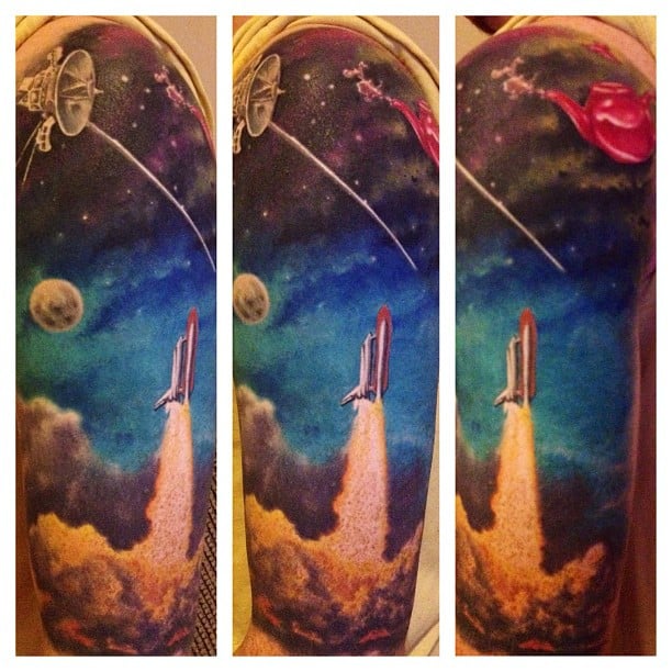 And Blast Off This Is An Amazing Space Sleeve Of Voyager By Mark