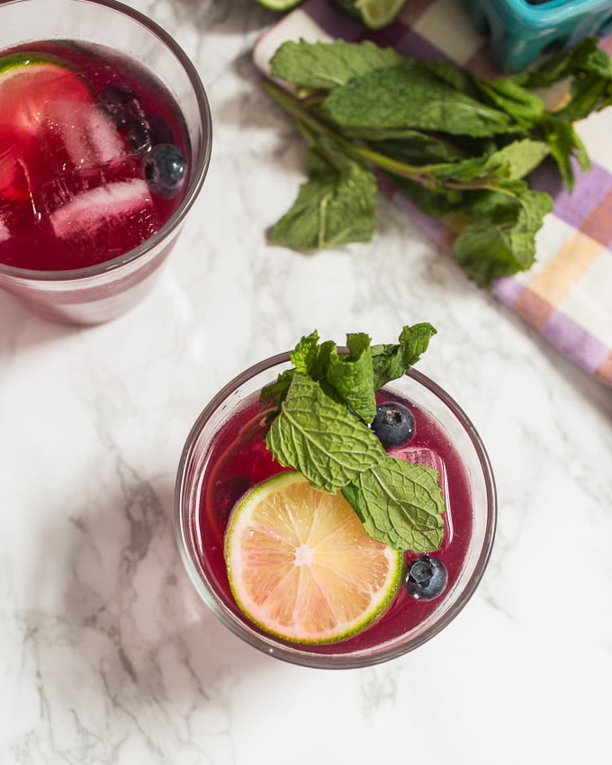 Blueberry Mint Sangria