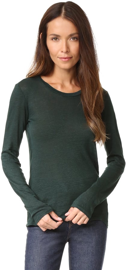 Stateside Linen Jersey Long Sleeve Tee ($95)