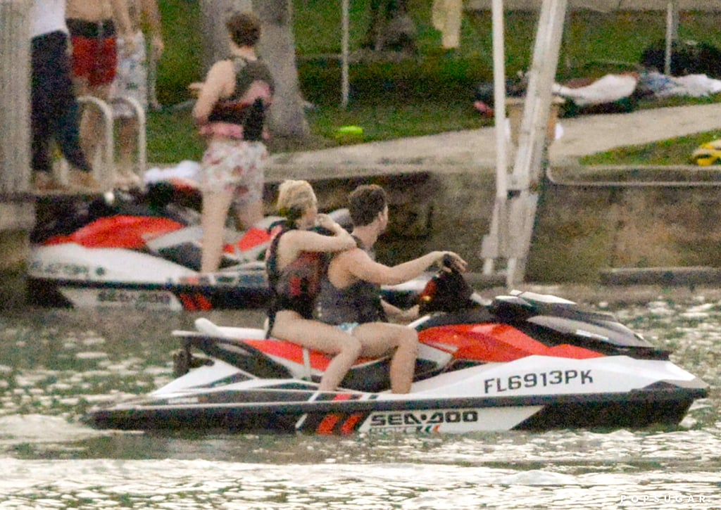 Miley Cyrus and Patrick Schwarzenegger Jet-Skiing Pictures