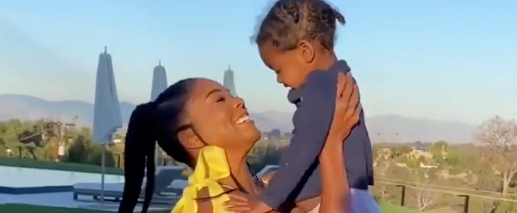 Gabrielle Union Teaches Kaavia James How to Go Down a Slide