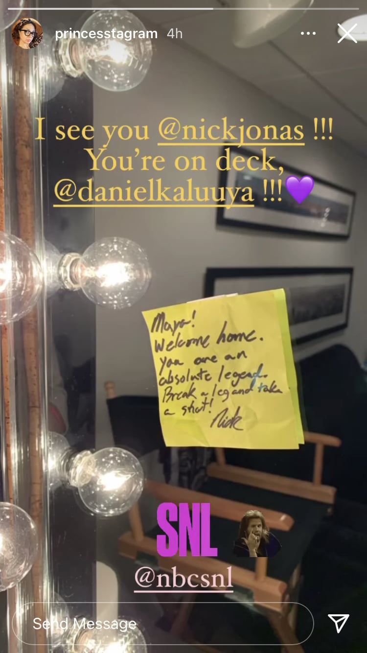 Nick Jonas's Note For Maya Rudolph