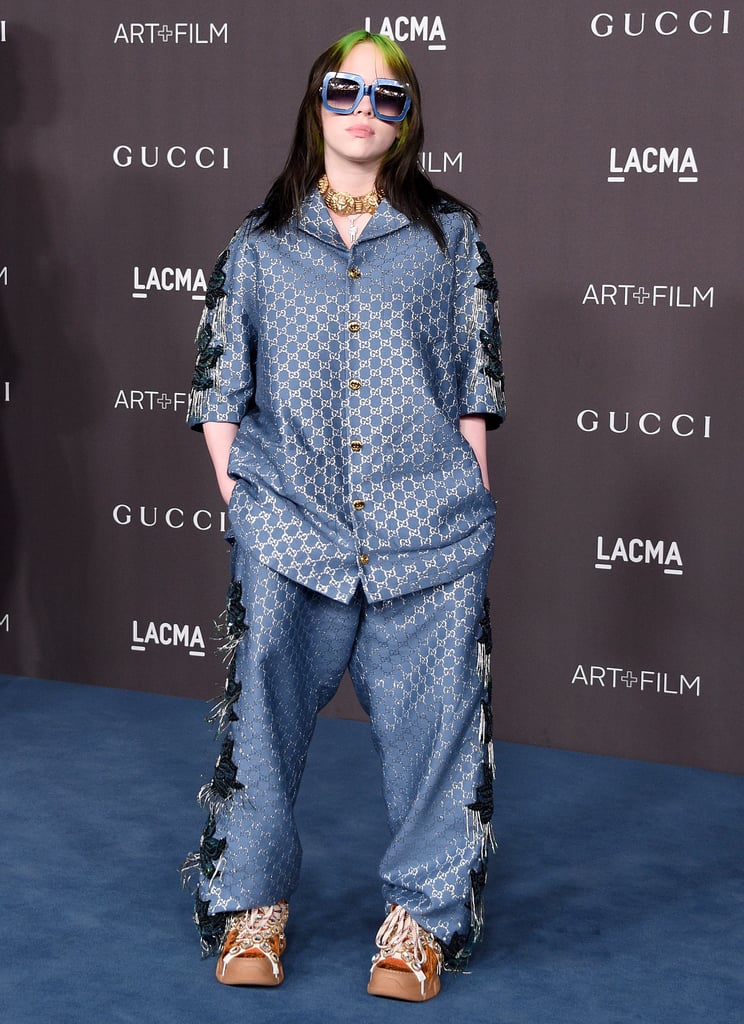 Billie Eilish Wore Silk Gucci Pajamas on the Red Carpet