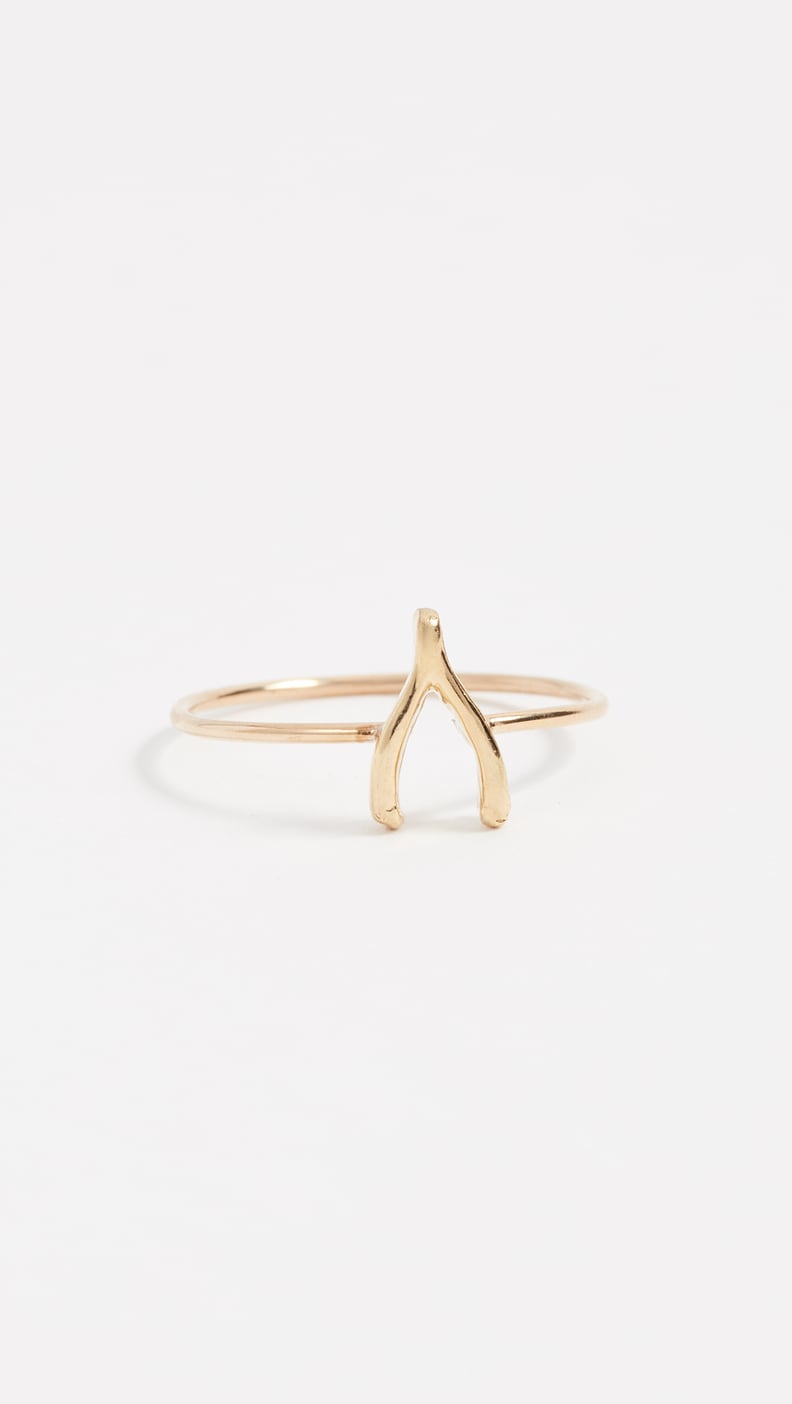 Jennifer Meyer Jewelry 18k Gold Mini Wishbone Ring