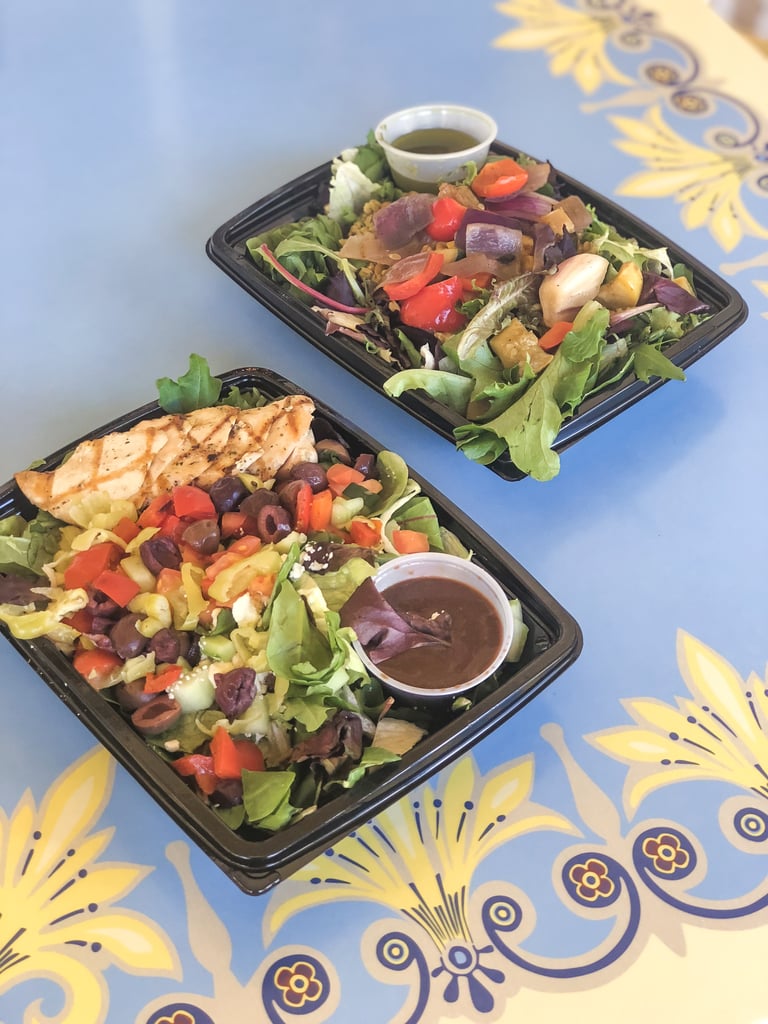 Jolly Holiday Bakery Café: Grilled Chicken Mediterranean and Grilled Vegetables and Whole-Grain Salad