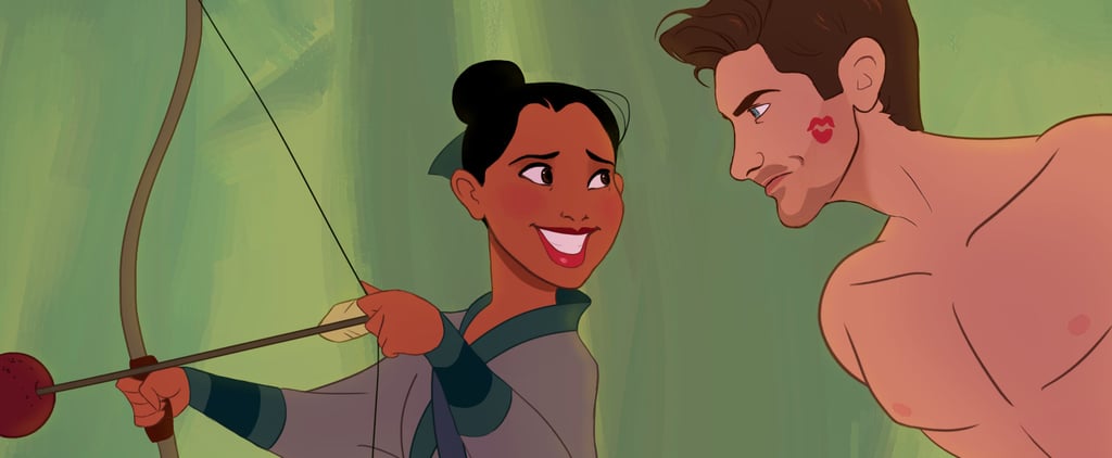 Guy Turns Girlfriend Into Disney Art