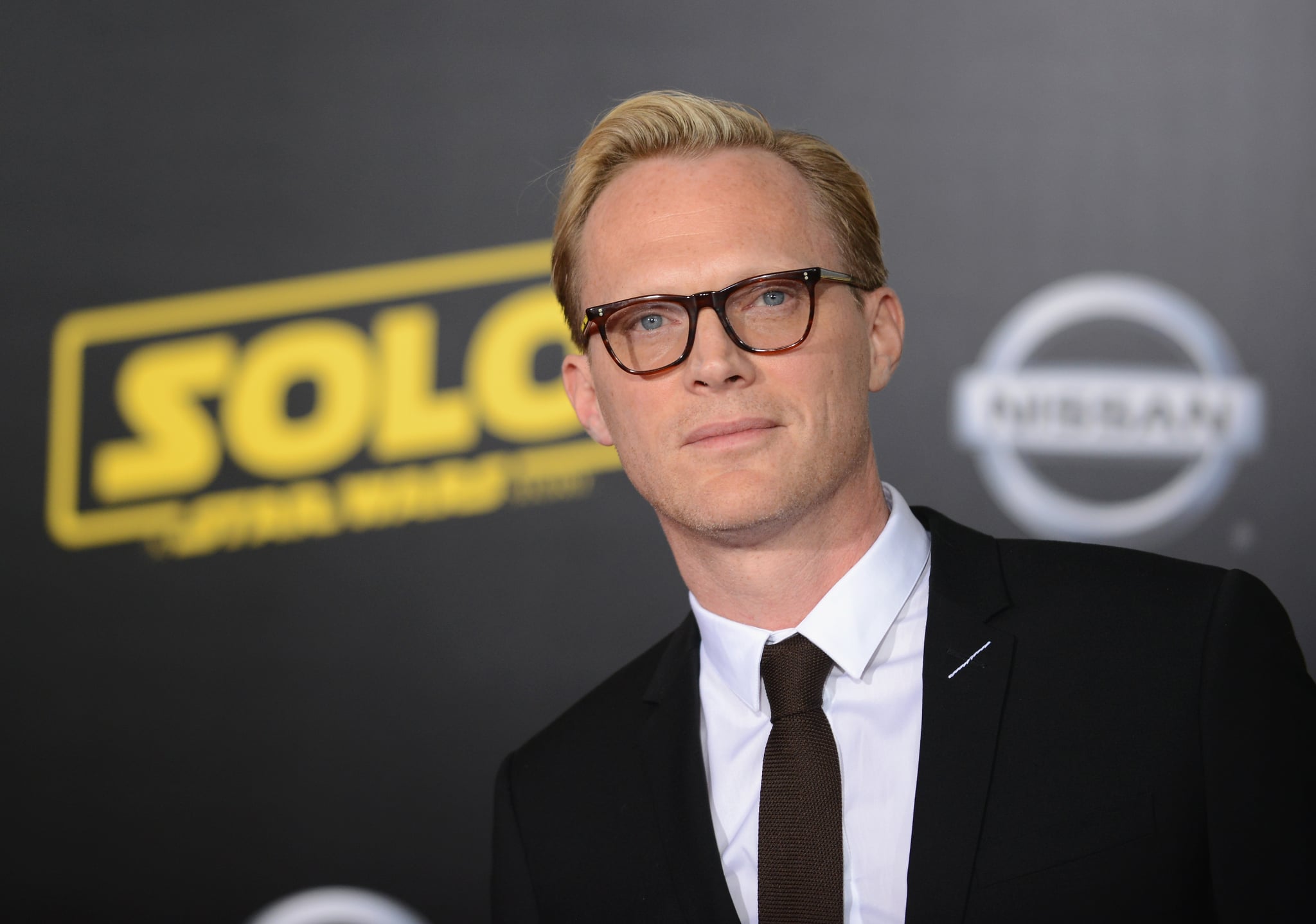 LOS ANGELES, CA - MAY 10:  Actor Paul Bettany arrives for the Premiere Of Disney Pictures And Lucasfilm's 