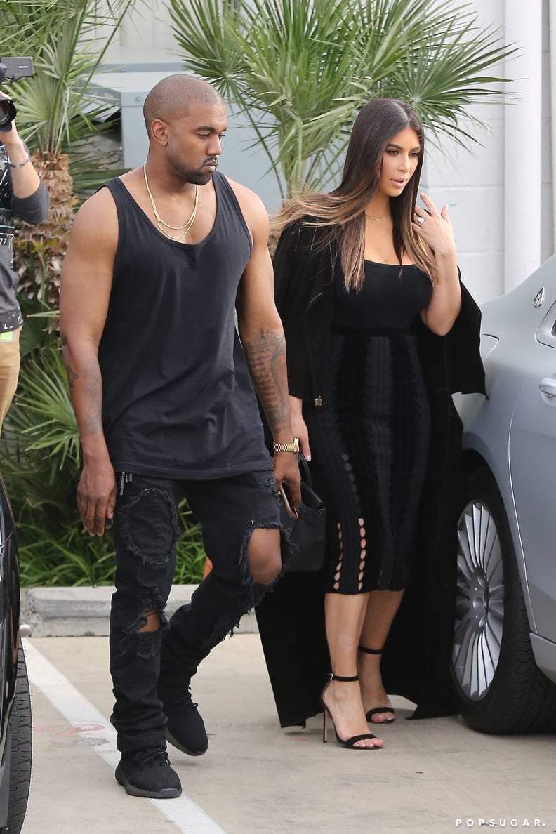 Kanye and Kim's Kocktails With Khloé Outfits