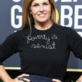 Connie Britton Defends Her "Poverty Is Sexist" Sweater From the Golden Globes