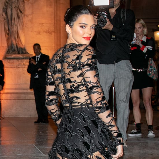 Kendall Jenner's Black Dress in Paris September 2018