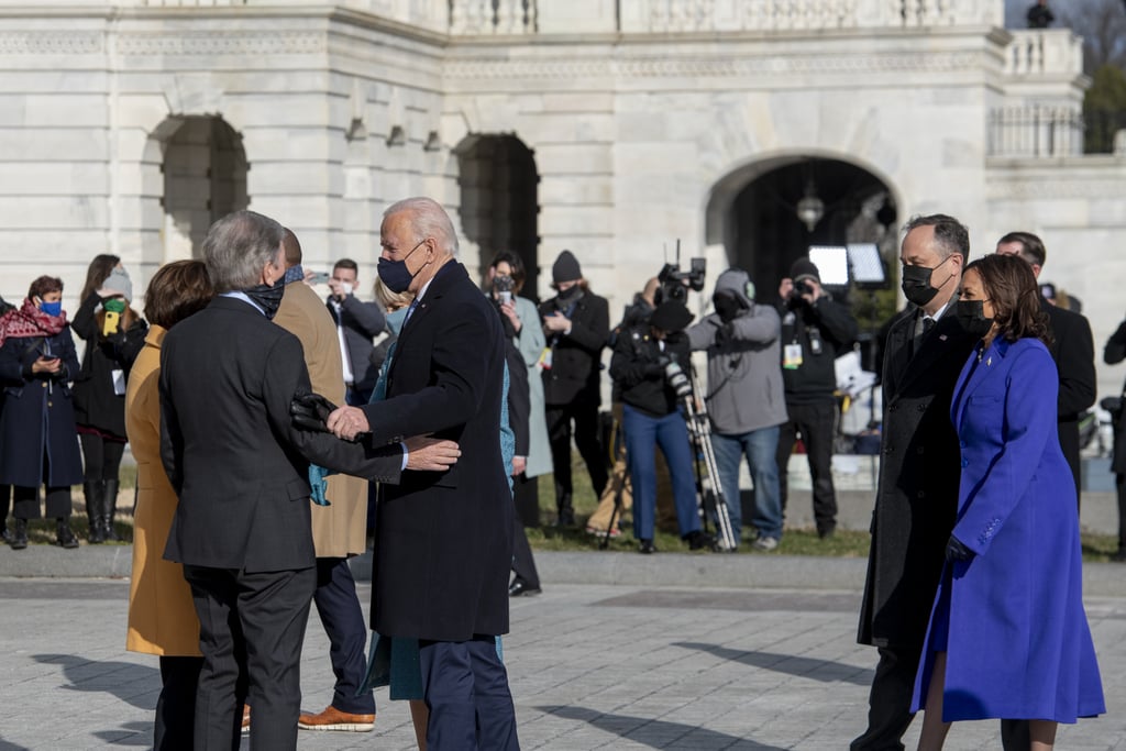 Kamala Harris Escorted by Eugene Goodman on Inauguration Day