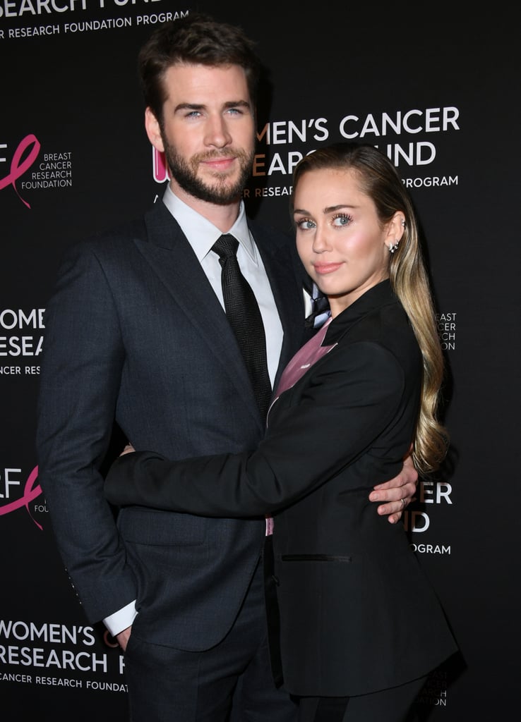 Miley Cyrus Liam Hemsworth at Cancer Research Fund Gala 2019