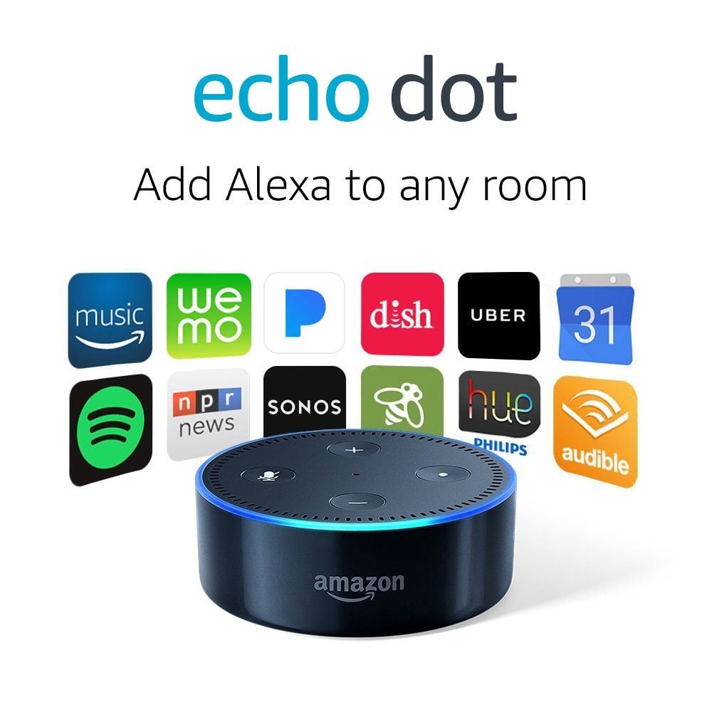 Echo Dot (2nd Generation) Smart Speaker With Alexa Black Friday and