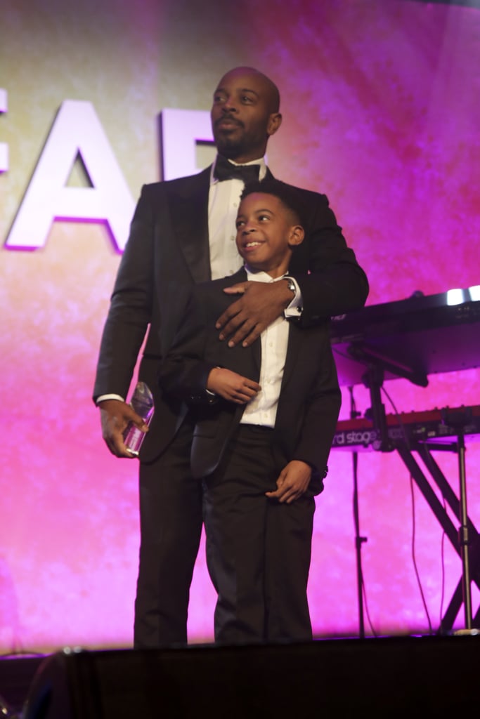 Kelly Rowland Attends amfAR Gala With Husband and Son Titan
