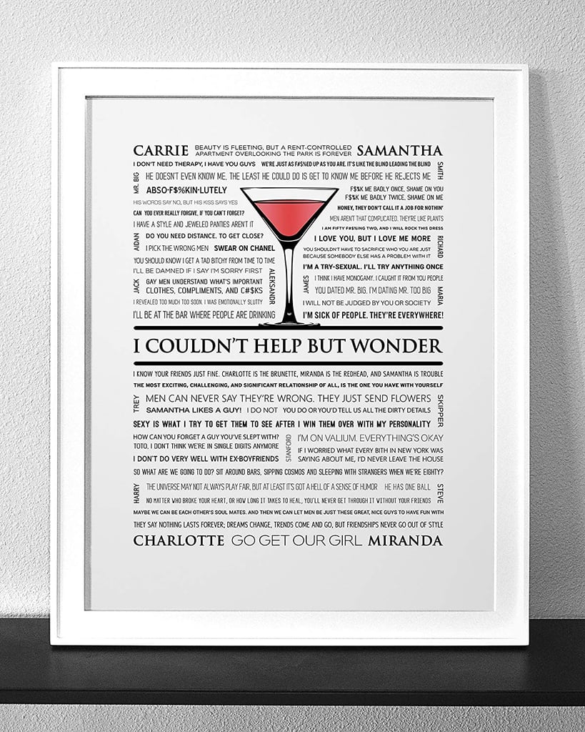Sex and the City Typography & Quote Art Print