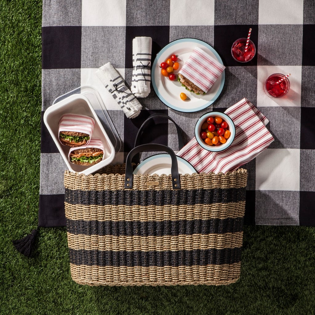 Let this Striped Seagrass Tote ($45) double as a Summer bag and picnic carry-all.