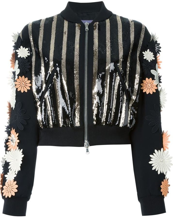 Emanuel Ungaro Floral Appliqué Sequin Jacket ($3,357)