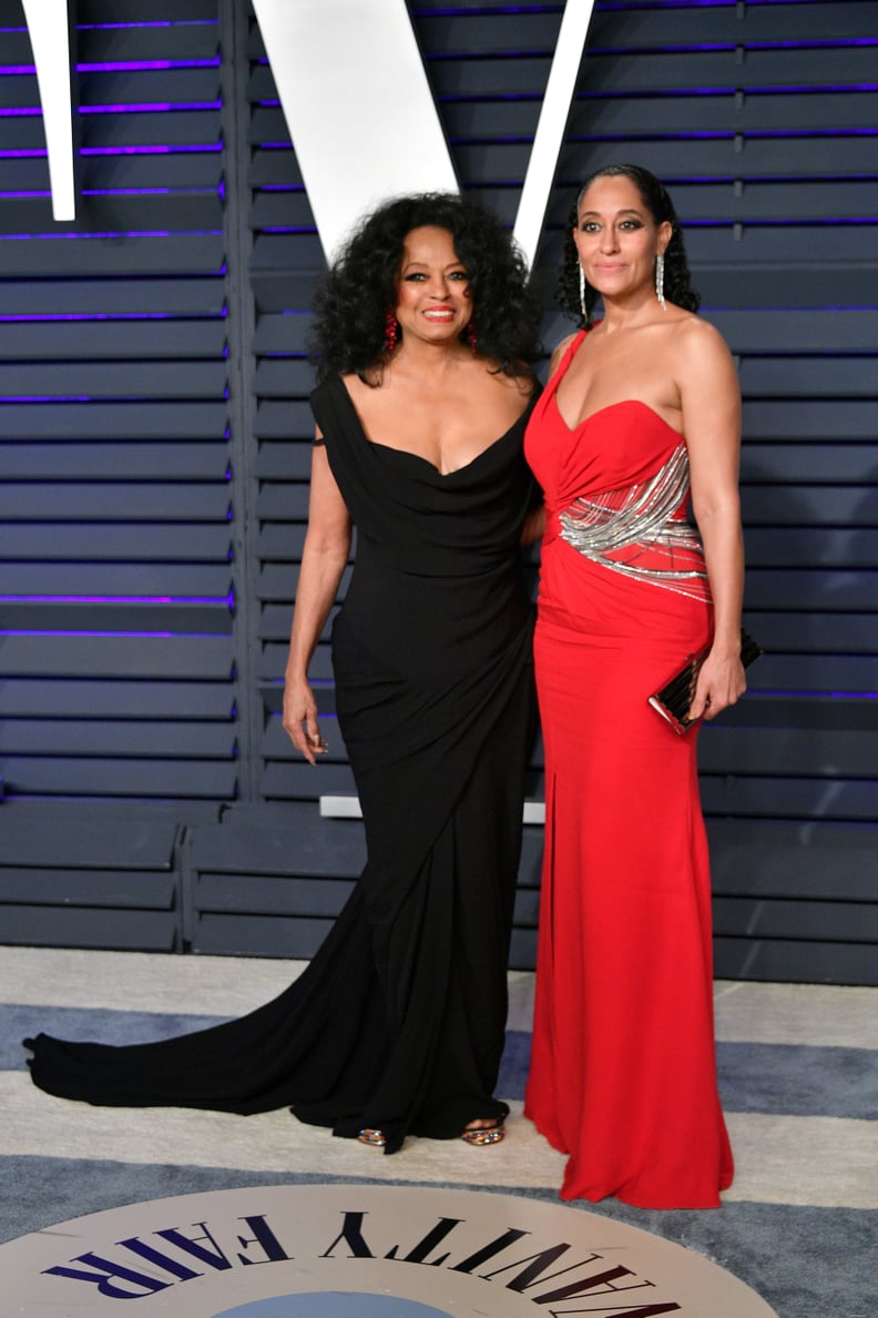 BEVERLY HILLS, CA - FEBRUARY 24:  Diana Ross (L) and Tracee Ellis Ross attend the 2019 Vanity Fair Oscar Party hosted by Radhika Jones at Wallis Annenberg Center for the Performing Arts on February 24, 2019 in Beverly Hills, California.  (Photo by Dia Dip