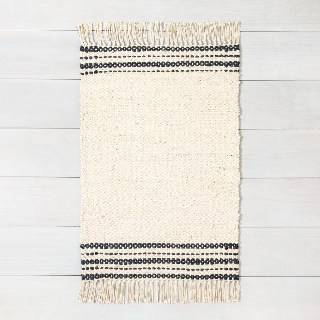 Heart & Hand with Magnolia Charcoal Stripe Jute Rug