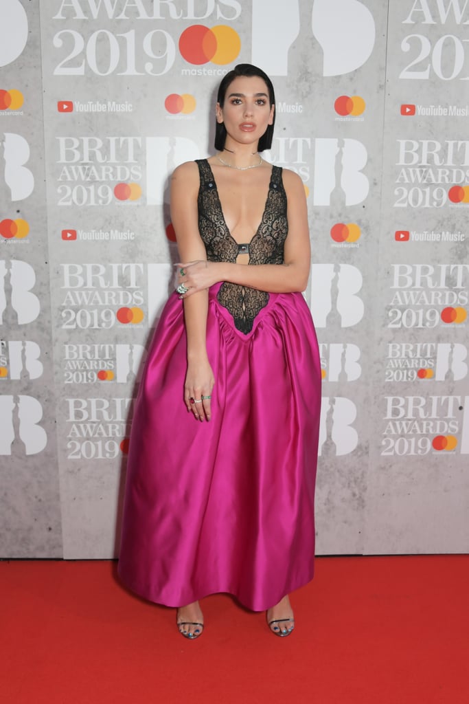 Dua Lipa's Christopher Kane Dress at the 2019 Brit Awards