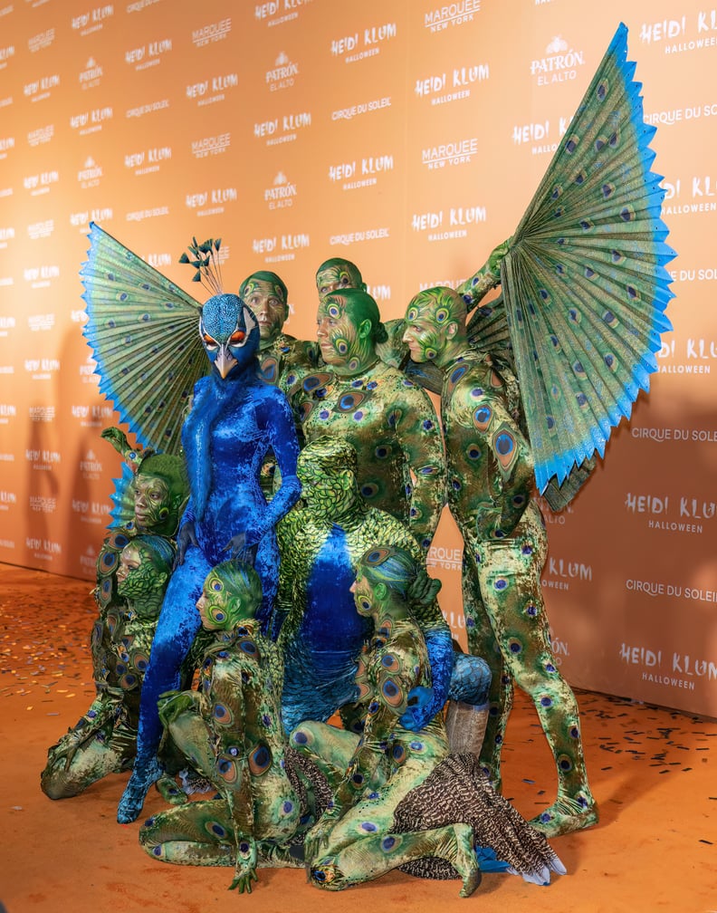 Heidi Klum's Peacock Halloween Costume