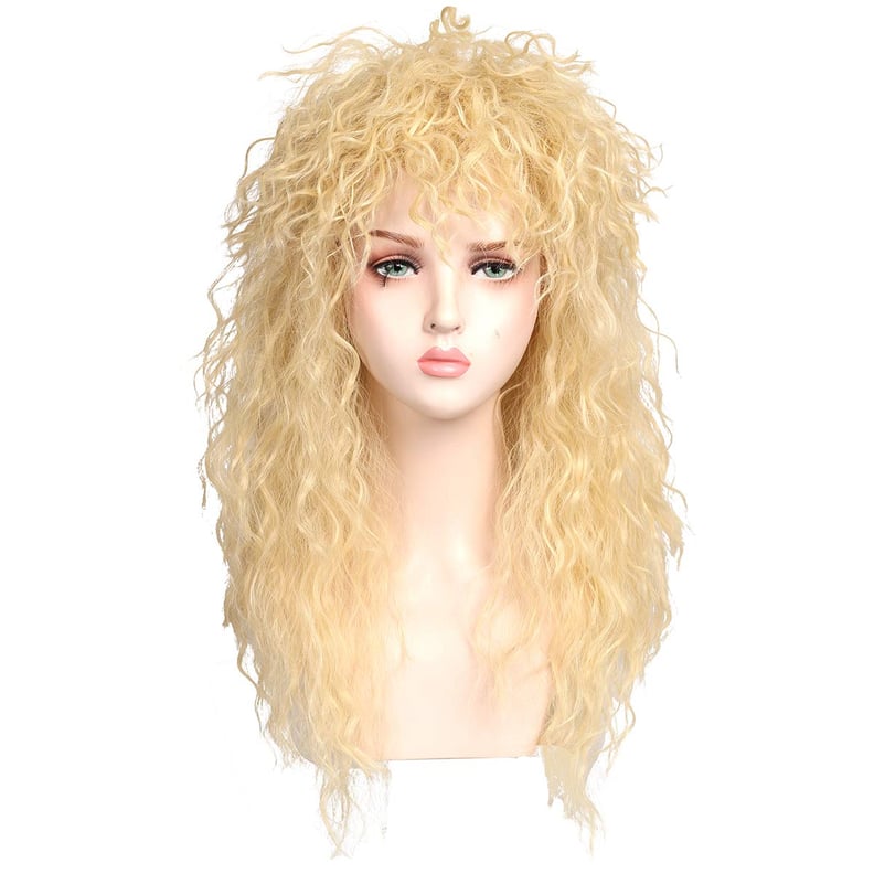 ColorGround Long Curly 80s Rocker Mullet Wig