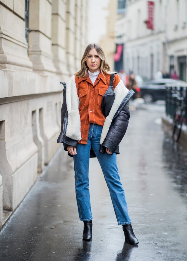 Pair Your Go-To Ankle Boots With a Shearling Coat