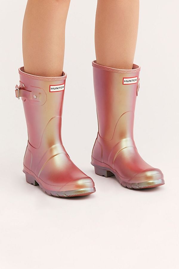 Hunter nebula short rain boots Clearance
