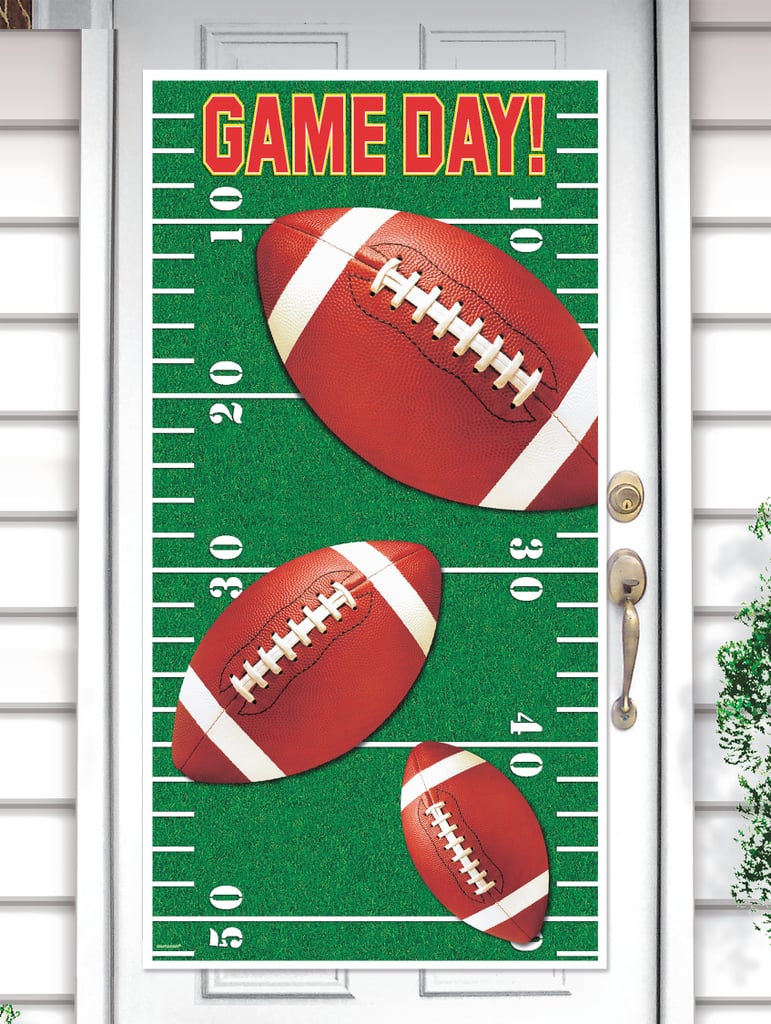 Football Field Door Cover
